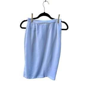 1980s Vintage White Pencil Skirt